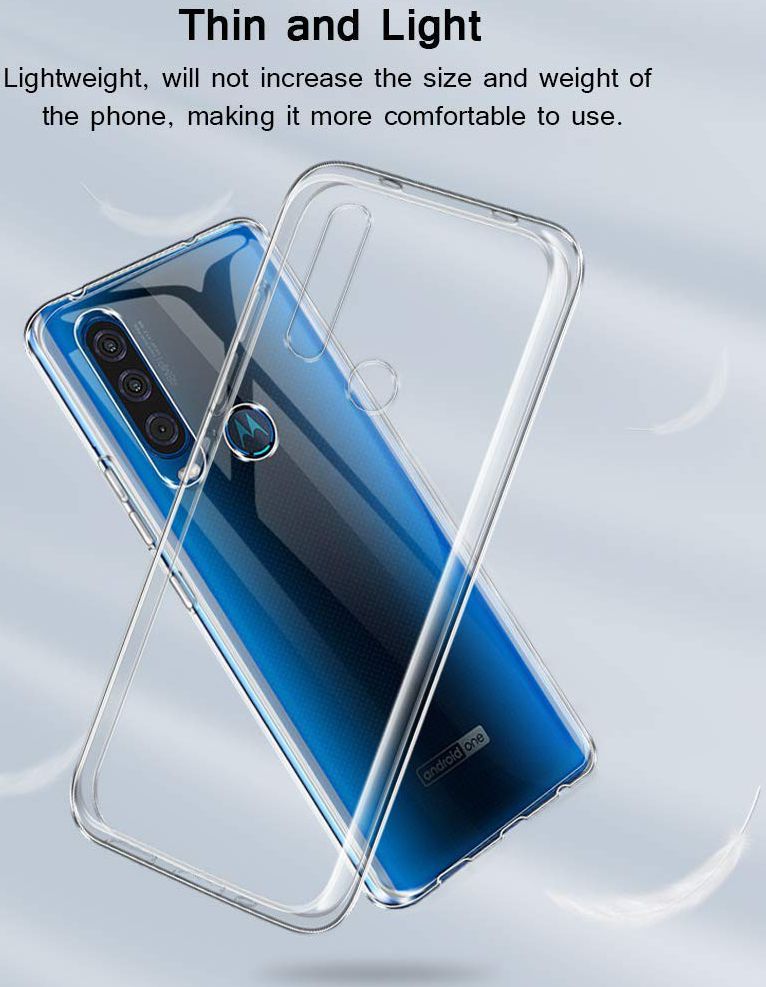 Motorola One Action Hoesje Dun TPU Transparant afbeelding 4