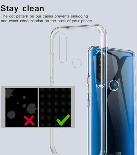 Motorola One Action Hoesje Dun TPU Transparant afbeelding 5