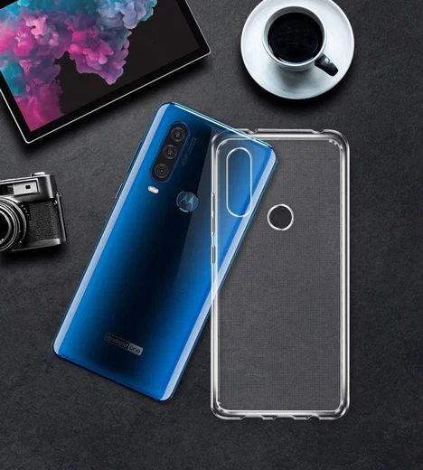 Motorola One Action Hoesje Dun TPU Transparant afbeelding 6