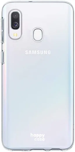 HappyCase Samsung Galaxy A40 Flexibel TPU Hoesje Clear Print afbeelding 1