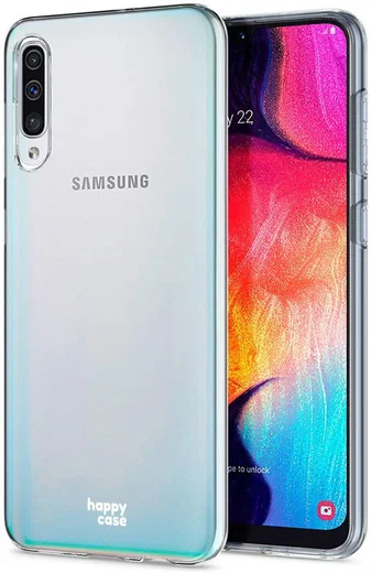 HappyCase Samsung Galaxy A50 Hoesje Flexibel TPU Clear Print afbeelding 5