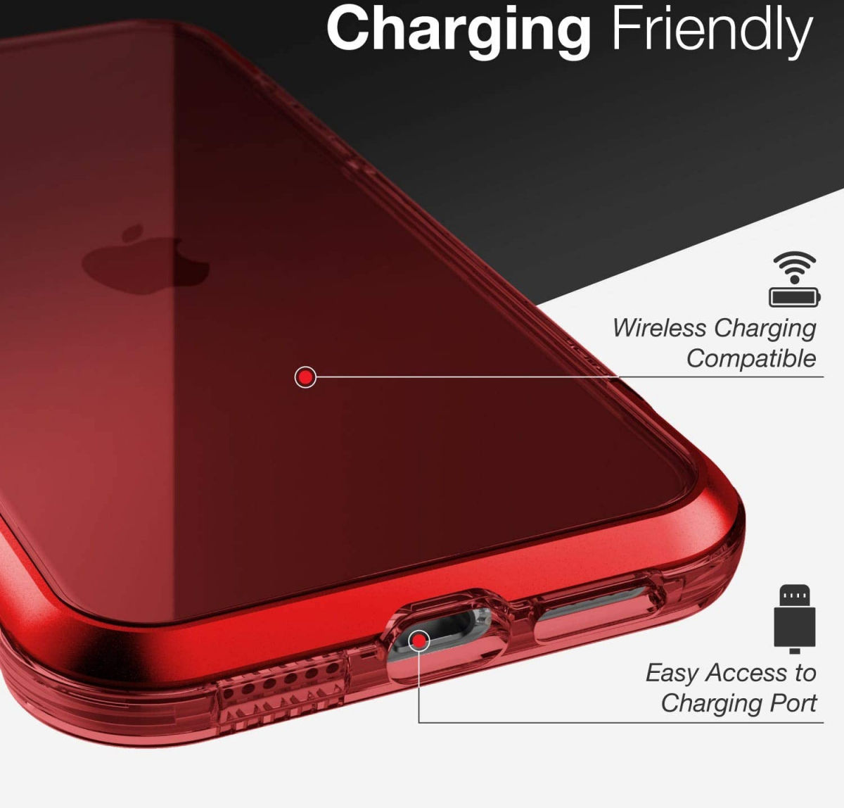 Raptic Air Apple iPhone 11 Hoesje Back Cover Rood afbeelding 12