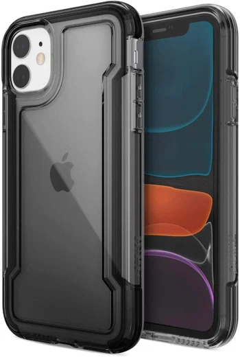 Raptic Clear Apple iPhone 11 Hoesje Transparant Zwart afbeelding 1
