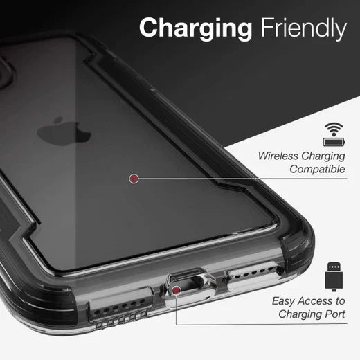 Raptic Clear Apple iPhone 11 Hoesje Transparant Zwart afbeelding 12