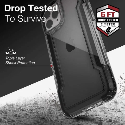 Raptic Clear Apple iPhone 11 Pro Hoesje Transparant/Zwart afbeelding 11