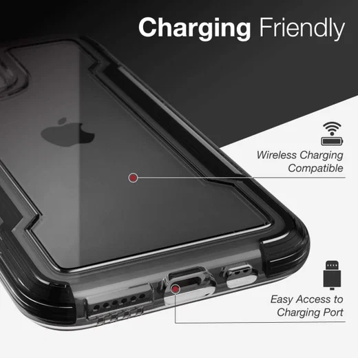 Raptic Clear Apple iPhone 11 Pro Hoesje Transparant/Zwart afbeelding 13
