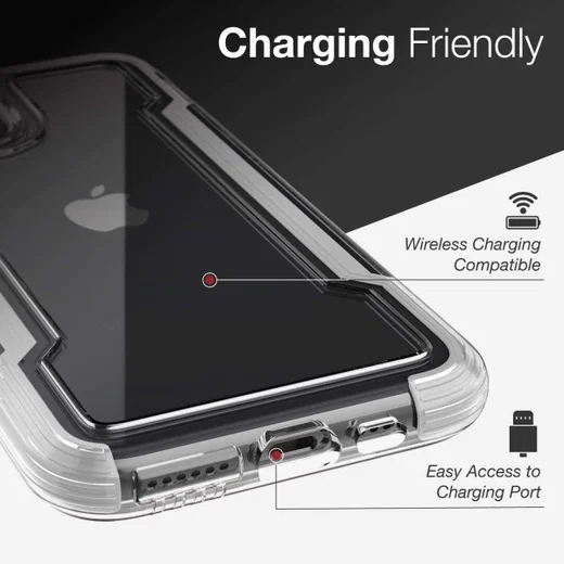 Raptic Clear Apple iPhone 11 Pro Hoesje Transparant/Wit afbeelding 15