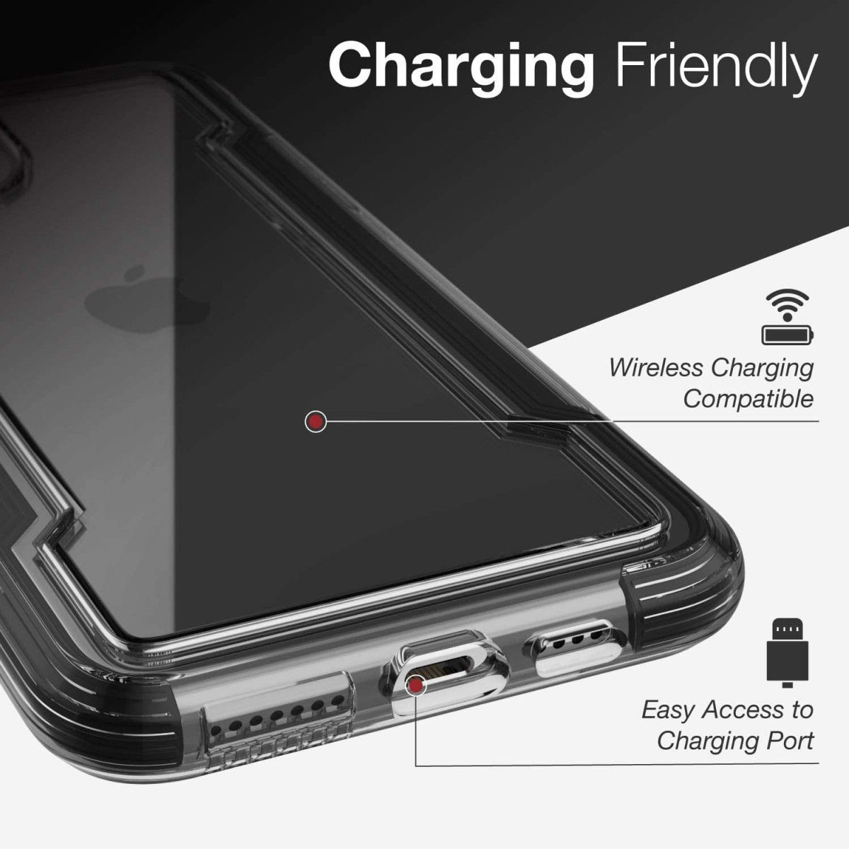 Raptic Clear Apple iPhone 11 Pro Max Hoesje Transparant/Zwart afbeelding 13