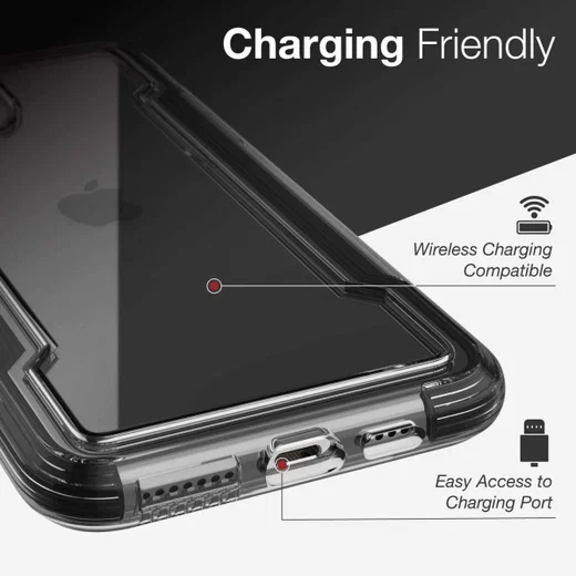 Raptic Clear Apple iPhone 11 Pro Max Hoesje Transparant/Zwart afbeelding 13