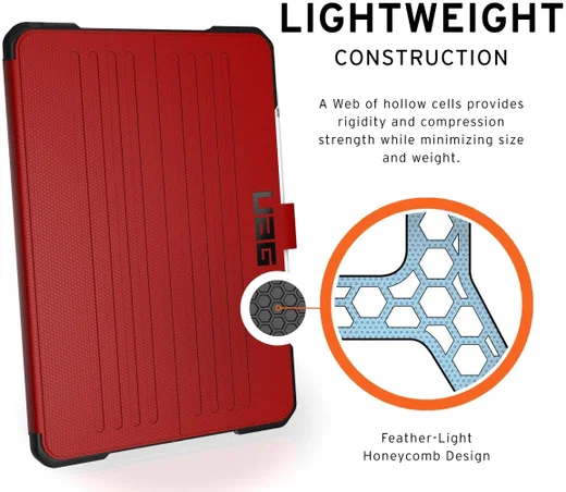 Urban Armor Gear Metropolis Case iPad 10.2 2019 / 2020 / 2021 Magma afbeelding 4