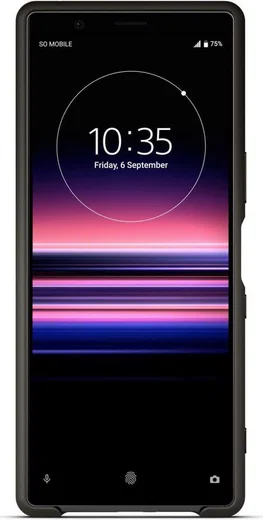 Sony Style Cover Solid Hoesje Xperia 5 Zwart afbeelding 2