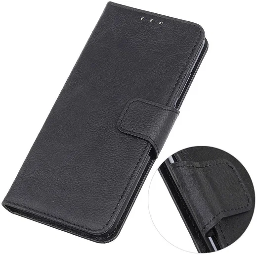 Nokia 6.2 / 7.2 Portemonnee Hoesje Lychee Zwart afbeelding 8