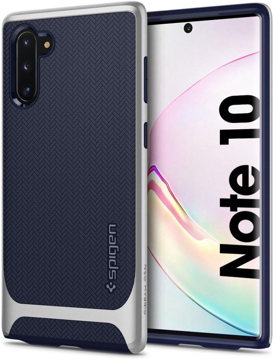 Spigen Neo Hybrid Samsung Galaxy Note 10 Hoesje Arctic Zilver afbeelding 1