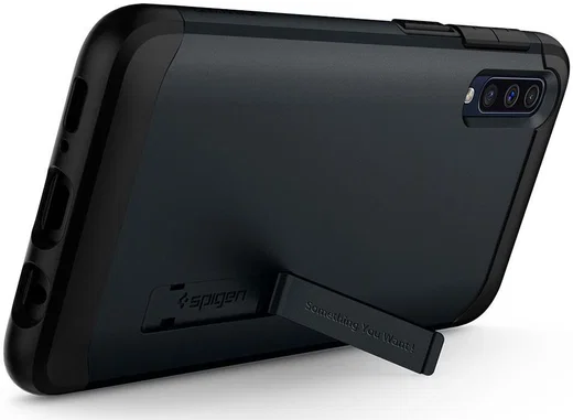 Spigen Slim Armor Case Samsung Galaxy A50 Hoesje Metal Slate afbeelding 2