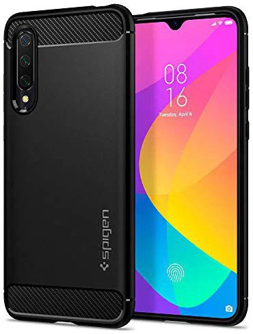 Spigen Rugged Armor Xiaomi Mi 9 Lite Zwart afbeelding 1