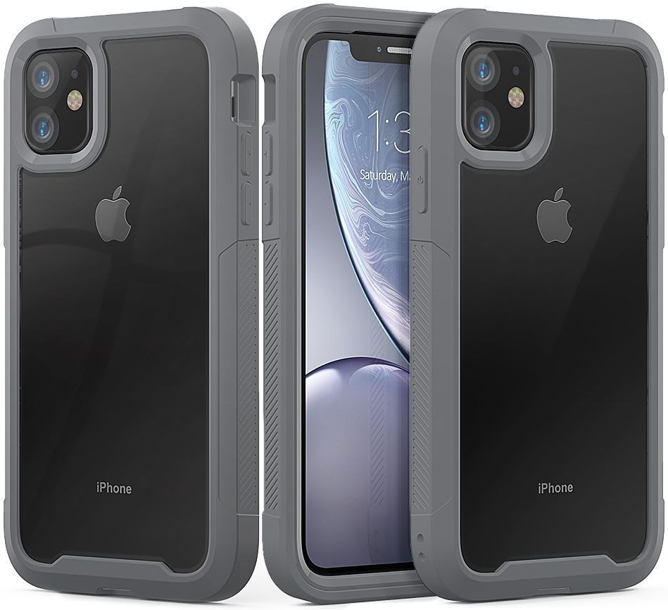 Apple iPhone 11 Hoesje Hybride Full Protect Grijs afbeelding 1