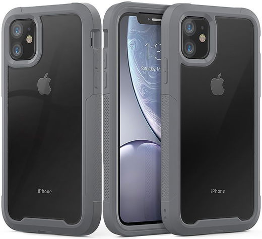 Apple iPhone 11 Hoesje Hybride Full Protect Grijs afbeelding 1