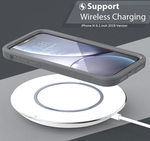 Apple iPhone 11 Hoesje Hybride Full Protect Grijs afbeelding 5