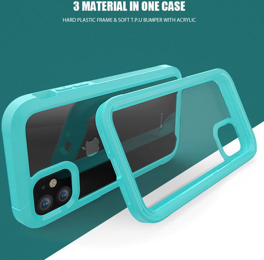 Apple iPhone 11 Hoesje Hybride Full Protect Groen afbeelding 4