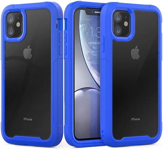 Apple iPhone 11 Hoesje Hybride Full Protect Blauw afbeelding 1