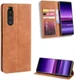 Sony Xperia 5 Retro Portemonnee Hoesje Bruin afbeelding 1