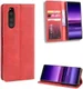 Sony Xperia 5 Retro Portemonnee Hoesje Rood afbeelding 1