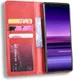 Sony Xperia 5 Retro Portemonnee Hoesje Rood afbeelding 4