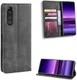 Sony Xperia 5 Retro Portemonnee Hoesje Grijs afbeelding 6