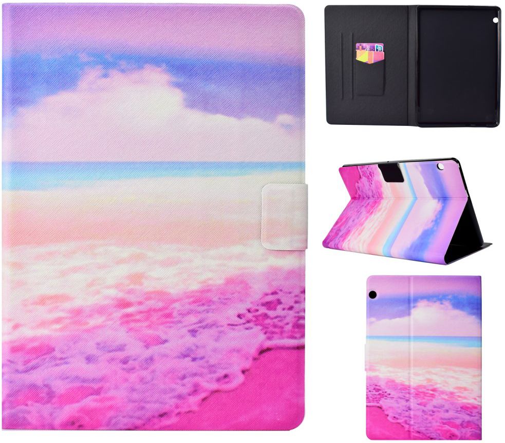 Huawei MediaPad T3 (10) Portemonnee Hoes met Strand Print afbeelding 1