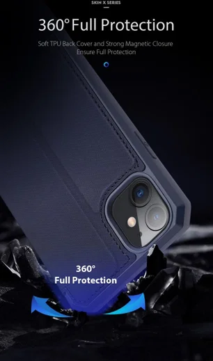 Dux Ducis Skin X Series Apple iPhone 11 Hoesje Blauw afbeelding 6