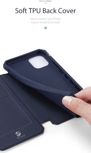 Dux Ducis Skin X Series Apple iPhone 11 Hoesje Blauw afbeelding 4