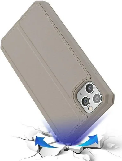 Dux Ducis Skin X Series Apple iPhone 11 Pro Max Flip Hoesje Goud afbeelding 5