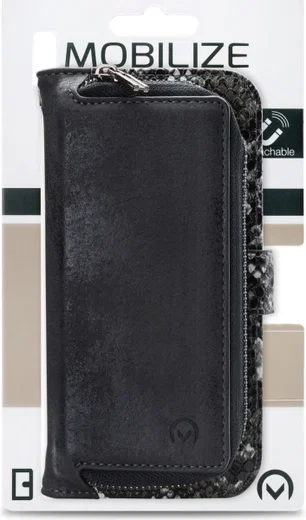Mobilize Gelly Wallet Zipper iPhone 8 Plus/ 7 Plus Hoesje Black Snake afbeelding 6