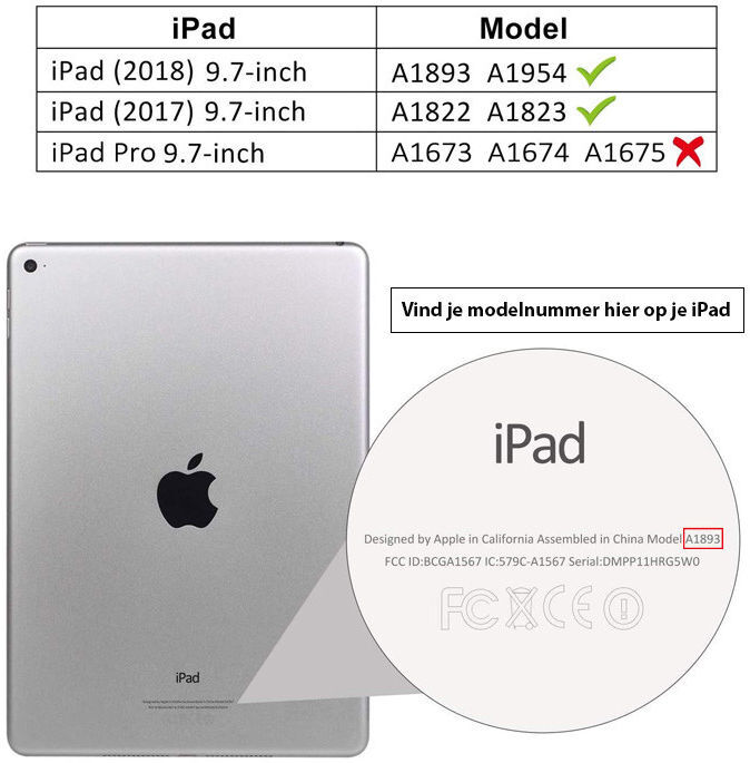 iPad 9.7 2017/2018/Air/Air 2 Kinder Tablethoes met Handvat Roze afbeelding 9