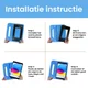 iPad 9.7 2017/2018/Air/Air 2 Kinder Tablethoes met Handvat Roze afbeelding 8