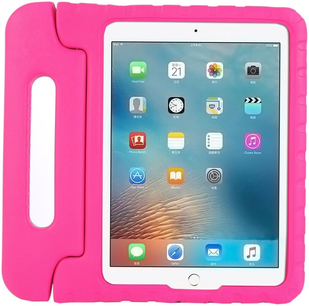 iPad 9.7 2017/2018/Air/Air 2 Kinder Tablethoes met Handvat Roze afbeelding 1
