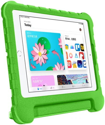 Apple iPad 2017 / 2018 / Air / Air 2 Kindvriendelijk Tablethoes Groen afbeelding 3