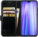 Rosso Element Xiaomi Redmi Note 8 Hoesje Book Cover Zwart afbeelding 1
