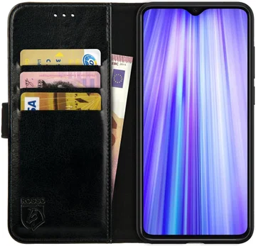 Rosso Element Xiaomi Redmi Note 8 Pro Hoesje Book Cover Zwart