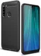 Xiaomi Redmi Note 8 Geborsteld TPU Hoesje Zwart afbeelding 1