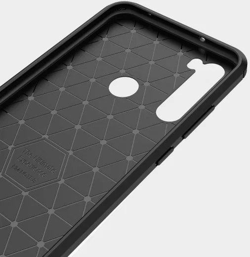 Xiaomi Redmi Note 8 Geborsteld TPU Hoesje Zwart afbeelding 8