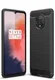 OnePlus 7T Geborsteld TPU Hoesje Zwart afbeelding 1