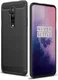 OnePlus 7T Pro Geborsteld TPU Hoesje Zwart afbeelding 1