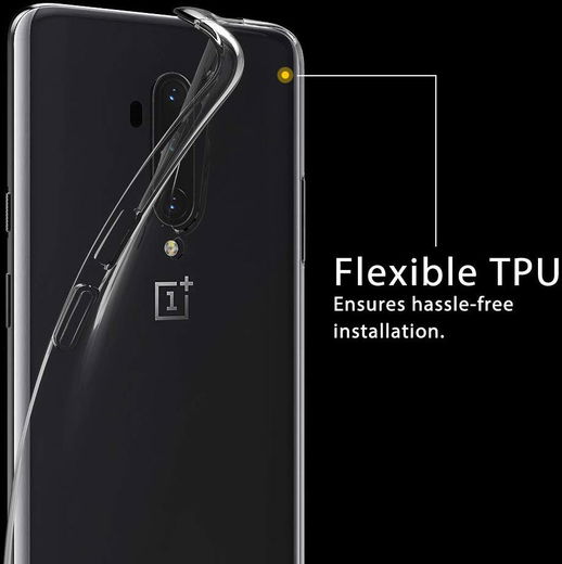OnePlus 7T Pro Hoesje Dun TPU Transparant afbeelding 2