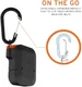 Urban Armor Gear Apple AirPods Hoesje Siliconen Zwart/Oranje afbeelding 14