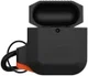 Urban Armor Gear Apple AirPods Hoesje Siliconen Zwart/Oranje afbeelding 5