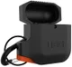 Urban Armor Gear Apple AirPods Hoesje Siliconen Zwart/Oranje afbeelding 7