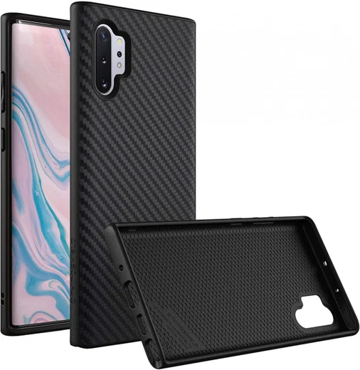 RhinoShield SolidSuit Samsung Galaxy Note 10 Plus Hoesje Carbon Zwart afbeelding 1