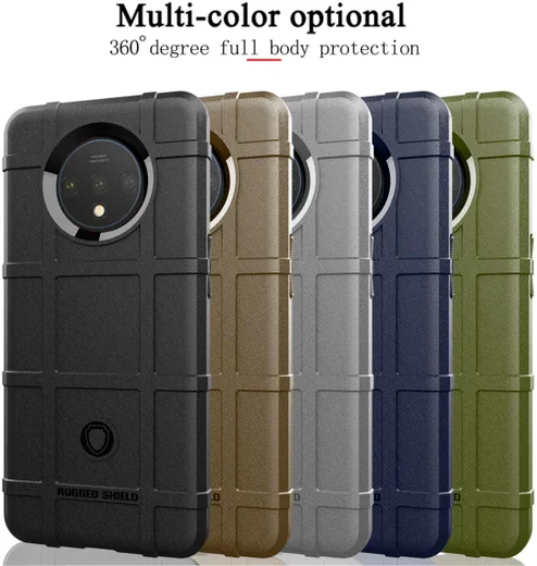 OnePlus 7T Anti-Shock TPU Backcover Zwart afbeelding 10