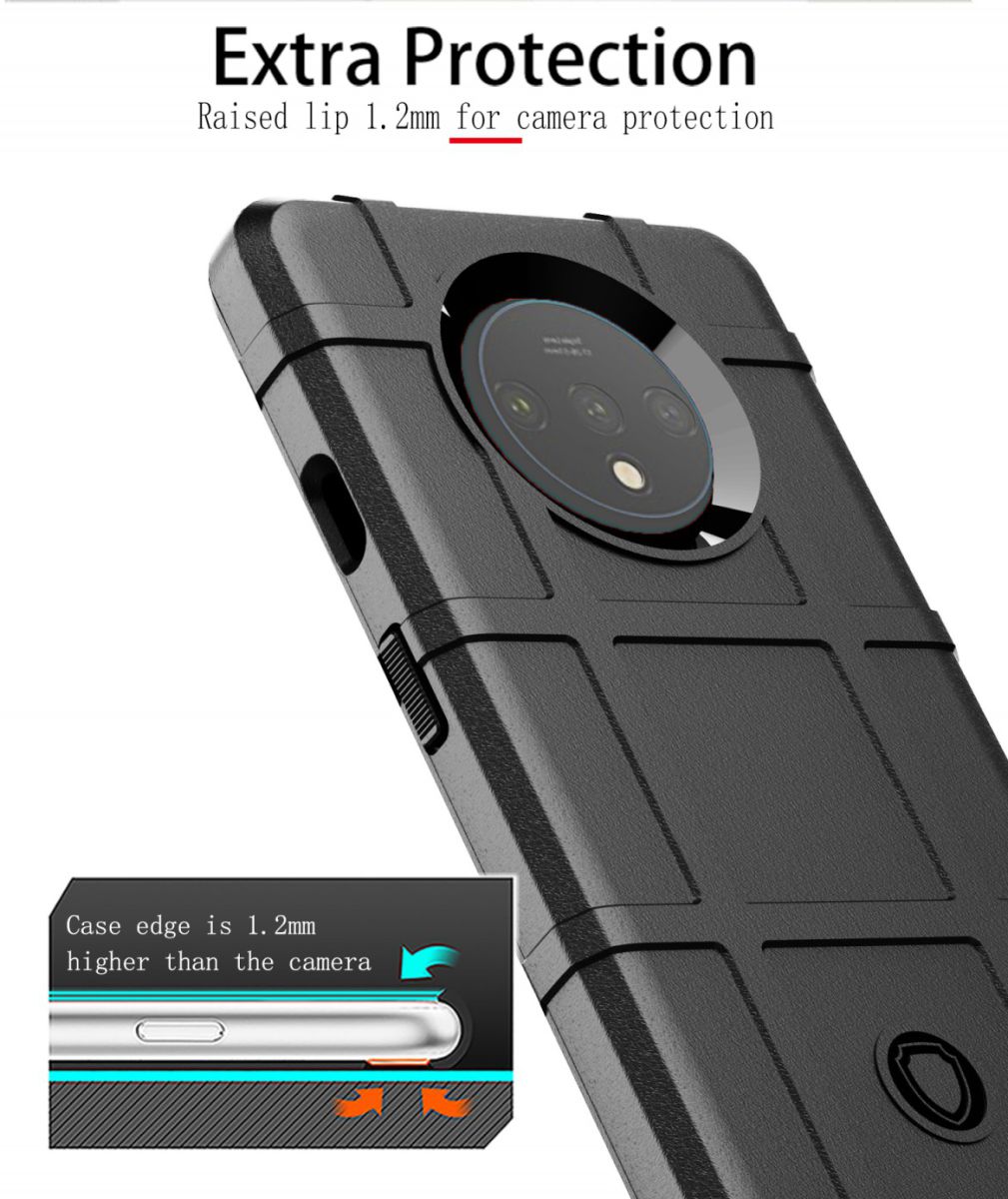 OnePlus 7T Anti-Shock TPU Backcover Zwart afbeelding 3